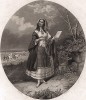Have a сard, my pretty gentleman! (англ.). Прелестная дама предлагает джентльмену программу Королевских скачек в Аскоте. Лондон, 1860