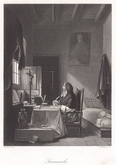Джироламо Савонарола. Гравюра с картины Франсуа Мариуса Гране.