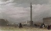 Вид на Александрийский столп в Санкт-Петербурге. Russia illustrated. Лондон, 1835