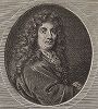 Корнелис де Брюйн (1652 -- 1727) -- голландский художник,  путешественник и писатель. Гравюра Филибера Боуттатса мл. 