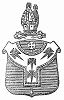 Фамильный герб Уильяма Хоули -- английского священника (1766 -- 1848), с 1828 года архиепископа Кентерберийского, теолога, религиозного писателя и оратора (The Illustrated London News №303 от 19/02/1848 г.)