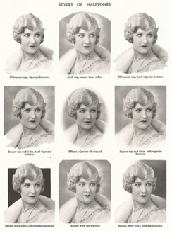 Лаура Ла Планте (1904-1996) - американская актриса студии "Universal Pictures". Фотография из Theatre Magazine.  Демонстрация печати с различными стилями полутонов.