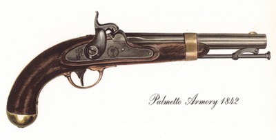 Однозарядный пистолет США Palmetto Armory 1842 г. Лист 17 из "A Pictorial History of U.S. Single Shot Martial Pistols", Нью-Йорк, 1957 год