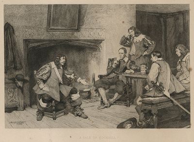 Рассказ об Эджхилле. Лист из серии "Галерея офортов". Лондон, 1880-е