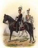 Улан 1-го бранденбургского (императора Александра II) полка прусской армии в униформе образца 1870-х гг. Preussens Heer. Берлин, 1876