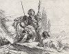 Три солдата и мальчик. Офорт Джованни Баттиста Тьеполо из сюиты Varii Capricci, 1741-42 гг. 
