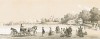 Гулянье на берегу моря в Гапсале (Русский художественный листок. № 28 за 1852 год)