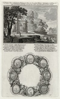 1. Пророк Товий 2. Пророчество Товия (из Biblisches Engel- und Kunstwerk -- шедевра германского барокко. Гравировал неподражаемый Иоганн Ульрих Краусс в Аугсбурге в 1700 году)