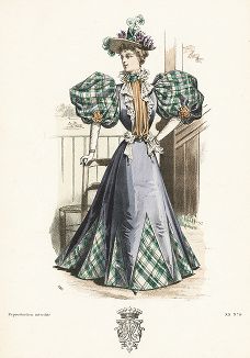 Французская мода из журнала La Mode de Style, выпуск № 16, 1895 год.