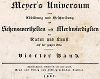 Титульный лист четвёртого тома знаменитой энциклопедии "Вселенной Мейера". Meyer's Universum, Oder, Abbildung Und Beschreibung Des Sehenswerthesten Und Merkwurdigsten Der Natur Und Kunst Auf Der Ganzen Erde, Хильдбургхаузен, 1837 год.