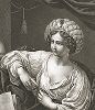 Сивилла кисти Гвидо Рени. Лист из знаменитого издания Galérie du Palais Royal..., Париж, 1786