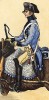 1800 г. Погонщик французской конной артиллерии. Коллекция Роберта фон Арнольди. Германия, 1911-29