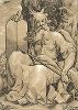 Моисей, держащий скрижали Завета. Кьяроскуро Лудольфа Бюзинка по оригиналу Жоржа Лаллемана, ок. 1620-40 гг. 