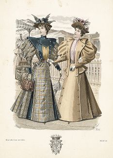 Французская мода из журнала Le Salon de la Mode, выпуск № 26, 1895 год.