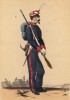 Солдат инженерных частей испанской армии в парадной форме образца 1860 года (из альбома литографий L'Espagne militaire, изданного в Париже в 1860 году)