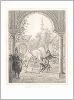 Копия «Белый конь Ибрагим-паши (из "Путешествия на Восток..." герцога Максимилиана Баварского. Штутгарт. 1846 год (лист IX))»