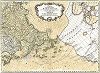 Карта, представляющая изобретения Российскими Мореплавателями на Северной части Америки с около лежащими местами, в разныя путешествия учиненныя. Сочинена при Императорской Академии наук, 1777 год. 
