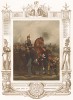 Смерть гренадера (из "Истории шведских полков" члена шведского парламента Юлиуса Манкела. Стокгольм. 1864 год)