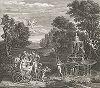 Туалет Венеры кисти Аннибале Карраччи. Лист из знаменитого издания Galérie du Palais Royal..., Париж, 1786