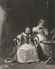 Ощущение спазма. Меццо-тинто Джеймса Бромли с оригинала Генри Ливерсиджа из коллекции мистера Джона Хирона, эсквайра. Лондон. 1833 год