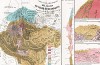 Карта полезных ископаемых в долинах рек Терек и Арагви. Фредерик Дюбуа де Монпере, «Путешествие по Кавказу…", л.VIII пятой части атласа. Париж, 1843