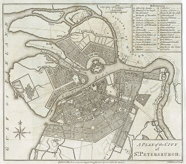 План города Санкт-Петербурга, изданный в 1784 году.
