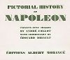 Титульный лист издания Pictorial History of Napoleon с иллюстрациями Андре Колло, 1930 год. 