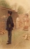 Солдат-квартирмейстер тыловых частей армии Швейцарии (из альбома хромолитографий L' Armée Suisse... Цюрих. 1894 год)