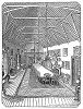 Обеденный зал замка Малахайд под Дублином, населённого привидениями, родового владения баронов Толбот, в котором квартировал Оливер Кромвель (1599 -- 1658 гг.) во время осады Дублина (The Illustrated London News №106 от 11/05/1844 г.)