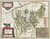 Карта Нюрнберга и окрестностей. Territorium Norimbergense. Составил Ян Янсониус. Амстердам, 1636