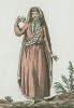 Тобольская татарка в традиционном костюме середины XVIII века (иллюстрация к работе Costumes civils actuels de tous les peuples..., изданной в Париже в 1788 году)