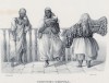 Традиционные костюмы жителей Триполи (лист 18 второго тома работы профессора Шинца Naturgeschichte und Abbildungen der Menschen und Säugethiere..., вышедшей в Цюрихе в 1840 году)