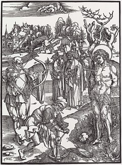 Альбрехт Дюрер. Мученичество Святого Себастьяна (лист 83)