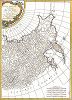 Восточная часть Российской империи. Partie Orientale de l'Empire de Russie. Карта одного из лучших французских картографов XVIII века Ригобера Бонне. 