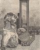 Тридцать первый лист серии "Бельфорский лев" Макса Эрнста, входящей в роман-коллаж "Une Semaine de bonté" (Неделя доброты), 1934 год. 