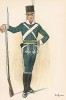 Гренадер шведской лейб-гвардии в униформе образца 1793-98 гг. Svenska arméns munderingar 1680-1905. Стокгольм, 1911