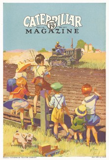 Обложка фирменного журнала компании Сaterpillar Tractor Company (выпуск № 19). 