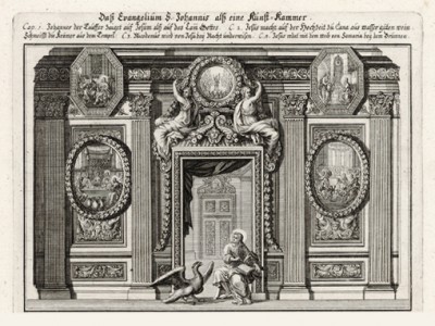 Евангелист Иоанн (из Biblisches Engel- und Kunstwerk -- шедевра германского барокко. Гравировал неподражаемый Иоганн Ульрих Краусс в Аугсбурге в 1700 году)