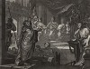 Павел перед Феликсом, гравюра II, 1752. Гравюра с исторического полотна на библейский сюжет. Картина написана Хогартом для Линкольнс Инн Холл. Получила признание критиков. Однако сам художник больше ценил свою шаржевую версию. Геттинген, 1854