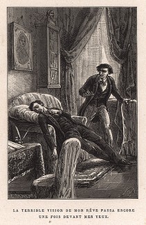 Иллюстрация 9 ко второй части автобиографического романа Альфонса Доде "Малыш". Париж, 1874