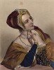 Анна Болейн, героиня пьесы Уильяма Шекспира «Генрих VIII». The Heroines of Shakspeare. Лондон, 1848