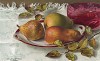 Груши: Бёр де Жонг, Дуайен дю Комис, Эмиль д'Э (Pears: Beurre de Jonghe, Doyenne du Comice, Emile d'Heyst ). The Gardener's Assistant. Лондон, 1900