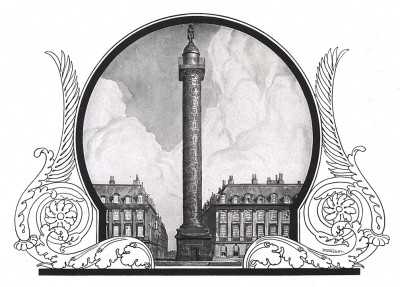 Вандомская колонна. Илл. Франца Стассена. Die Deutschen Befreiungskriege 1806-1815. Берлин, 1901