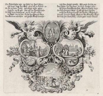 Видение Иакова (из Biblisches Engel- und Kunstwerk -- шедевра германского барокко. Гравировал неподражаемый Иоганн Ульрих Краусс в Аугсбурге в 1700 году)