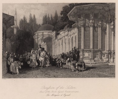 Мавзолей султана Эйюба. The gallery of Scripture engravings, historical and landscape, with descriptions, historical, geographical and pictorial. Лондон, 1850-е гг.
