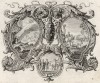 Разделение людей на народы (из Biblisches Engel- und Kunstwerk -- шедевра германского барокко. Гравировал неподражаемый Иоганн Ульрих Краусс в Аугсбурге в 1700 году)