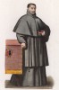 Педро Антонио Урбина - архиепископ Севильи (XVII век) (лист 91 работы Жоржа Дюплесси "Исторический костюм XVI -- XVIII веков", роскошно изданной в Париже в 1867 году)