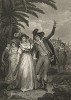 Иллюстрация к пьесе Шекспира "Укрощение строптивой", акт IV, сцена V: Катарина усмиряет свое упрямство, а Петруччо становится великодушным, и они вместе обретают счастье. Boydell's Graphic Illustrations of the Dramatic works of Shakspeare, Лондон, 1803. 