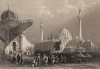 Константинополь (Стамбул). Мечеть султана Баязета и ворота сераскиров. The Beauties of the Bosphorus, by miss Pardoe. Лондон, 1839