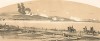 Плавучий мост на Дунае под Силистрией. Взрыв мины под Арабским фортом в июне 1854 года (с рисунка К. Н. Филиппова) (Русский художественный листок. № 30 за 1854 год)